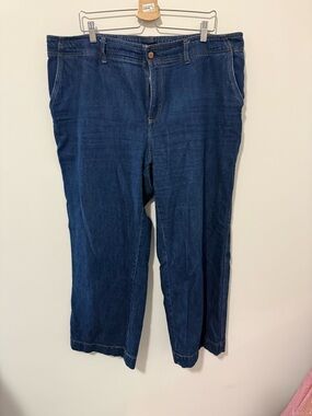 Talbots Dark Blue Wide-Leg Jeans